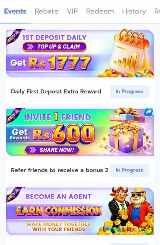 883V Game bonuses