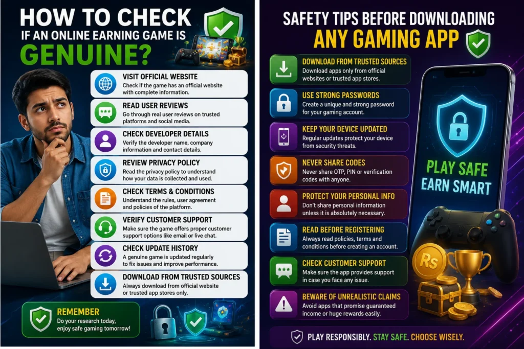 Tips to check fake games