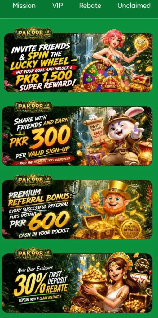 Pak988 Game bonuses