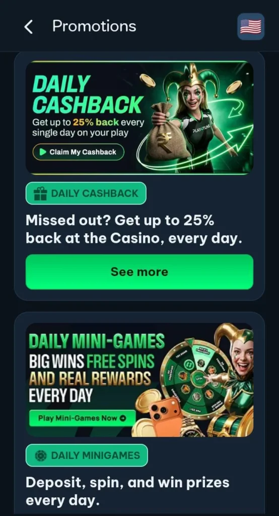 Play4tune Game promotions